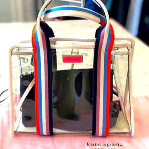 Kate Spade medium see-through satchel.